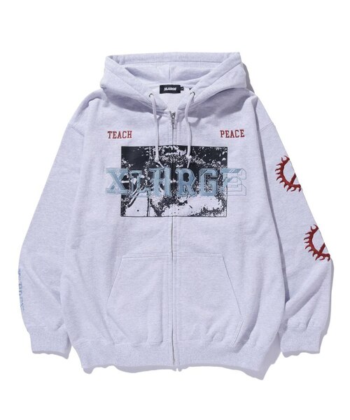 トップス XLARGE CAMPUS ZIP UP HOODED SWEATSHIRT CAMPUS ZIP UP HOODED SWEATSHIRT｜エクストララージの通販｜&mall
