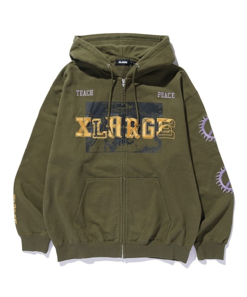 トップス XLARGE CAMPUS ZIP UP HOODED SWEATSHIRT CAMPUS ZIP UP HOODED SWEATSHIRT｜エクストララージの通販｜&mall