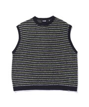 STRIPED KNIT VEST