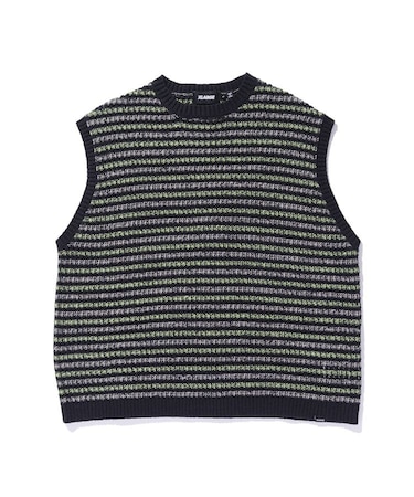 STRIPED KNIT VEST