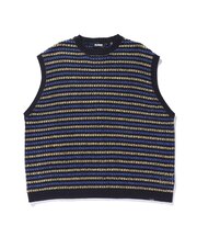 STRIPED KNIT VEST