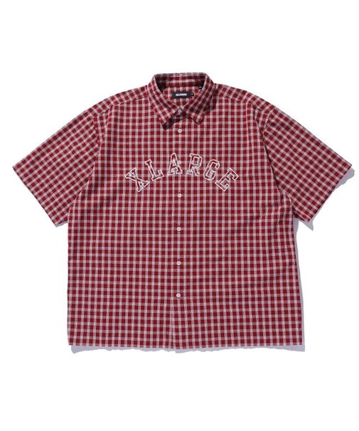 PATCH LOGO PLAID S/S SHIRT