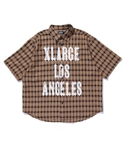 PRINTED PLAID S/S SHIRT