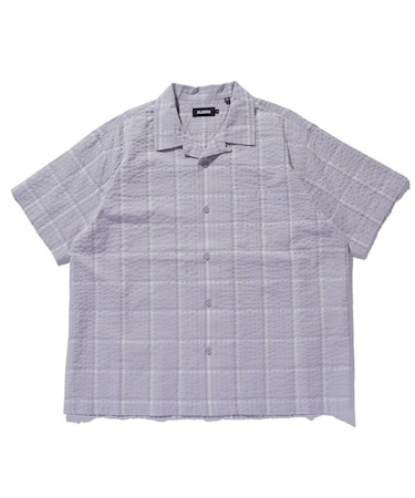 EMBROIDERED S/S PLAID SHIRT