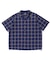 EMBROIDERED S/S PLAID SHIRT