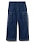 COLOR STITCHED DENIM CARGO PANTS