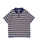 STRIPED KNIT POLO SHIRT
