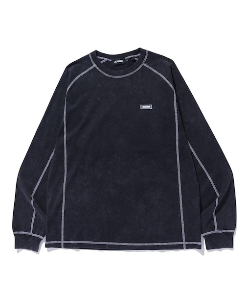 CONTRAST STITCH L/S TEE