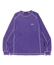 CONTRAST STITCH L/S TEE