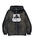 DISCHARGE PRINTED OG ZIP HOODED SWEATSHIRT