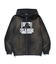 DISCHARGE PRINTED OG ZIP HOODED SWEATSHIRT