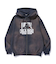 DISCHARGE PRINTED OG ZIP HOODED SWEATSHIRT