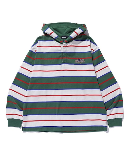 STRIPE HOODED L/S SHIRT