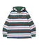 STRIPE HOODED L/S SHIRT