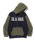 COLOR BLOCK ZIP HOODED SWEATSHIRT