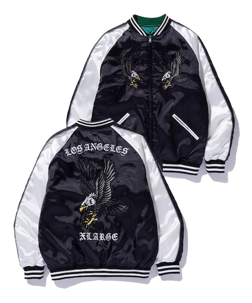SAPEur® REVERSIBLE SOUVENIR JKT ブルー/ブラック REVERSIBLE SOUVENIR JACKET｜エクストララージの通販｜&mall