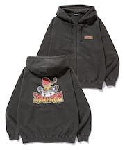 PIGMENTDYE INDY GRAB ZIP HOODED SWEAT SHIRT