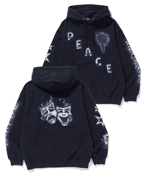 TIM COMIX CHENILLE EMBROIDERED HOODED SWEAT｜エクストララージの