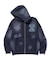 MULTI LOGO ZIP UP HOODED SWEATSHIRT