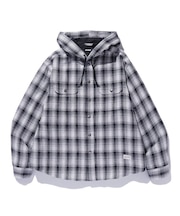 HOODED FLANNEL SHIRT