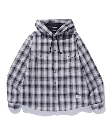 HOODED FLANNEL SHIRT