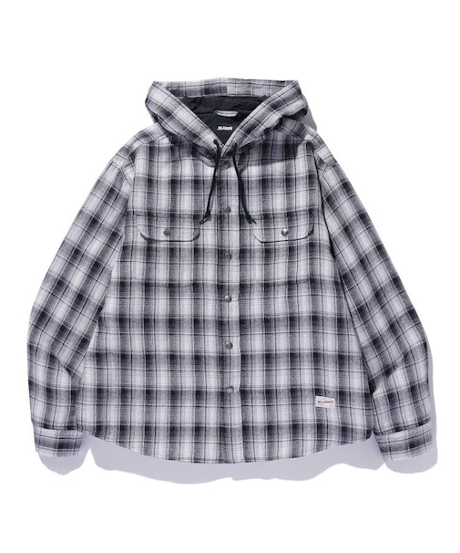 HOODED FLANNEL SHIRT
