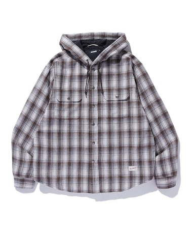 HOODED FLANNEL SHIRT