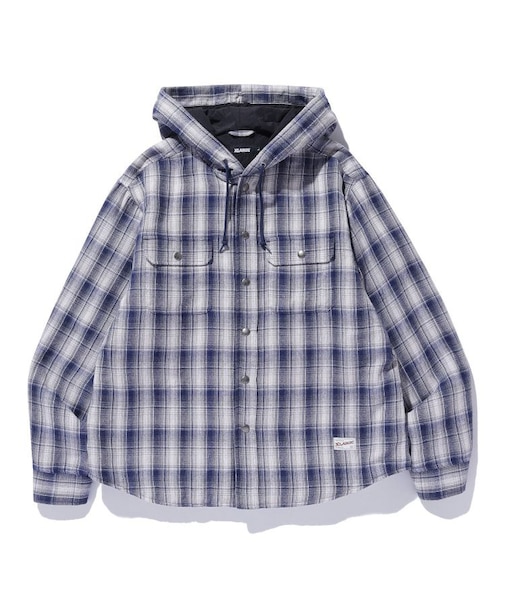 HOODED FLANNEL SHIRT