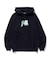FLUORESCENT EMBROIDERED HOODED SWEATSHIRT