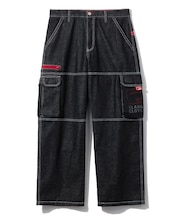 DENIM CARGO PANTS