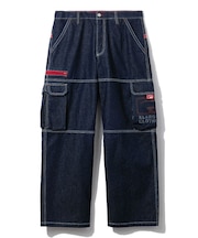 DENIM CARGO PANTS