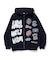 MULTI LOGO ZIP UP HOODED SWEATSHIRT
