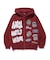 MULTI LOGO ZIP UP HOODED SWEATSHIRT