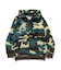 CAMO ZIP UP HOODED SWEATSHIRT