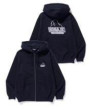 BACKSIDE OG ZIP UP HOODED SWEATSHIRT