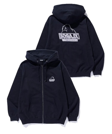 BACKSIDE OG ZIP UP HOODED SWEATSHIRT