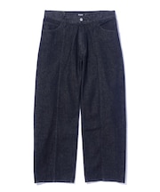 PANELED DENIM PANTS