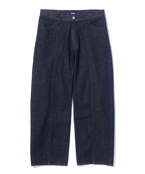 PANELED DENIM PANTS