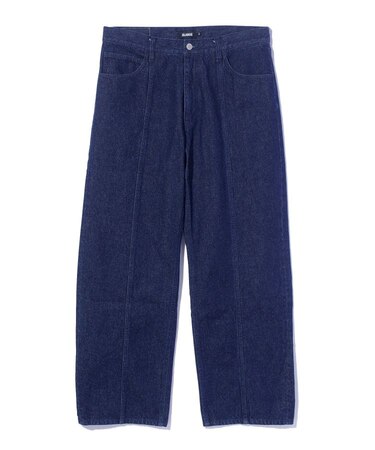 PANELED DENIM PANTS