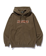 STANDARD LOGO ZIP UP HOODED SWEATSHIRT
