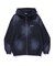 SPRAY DYED ZIP UP HOODED SWEATSHIRT