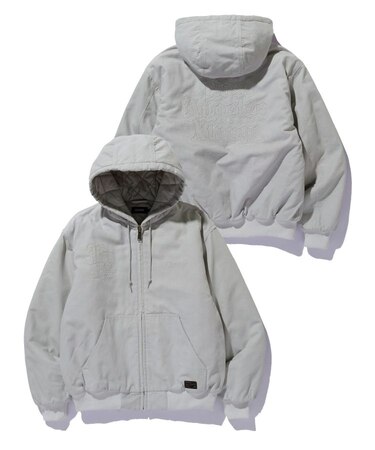 PATCHED OLD ENGLISH HOODED WORK JACKET