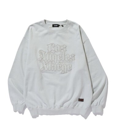 PATCHED OLD ENGLISH CREWNECK SWEATSHIRT