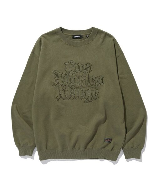 PATCHED OLD ENGLISH CREWNECK SWEATSHIRT