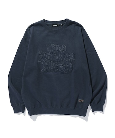 PATCHED OLD ENGLISH CREWNECK SWEATSHIRT