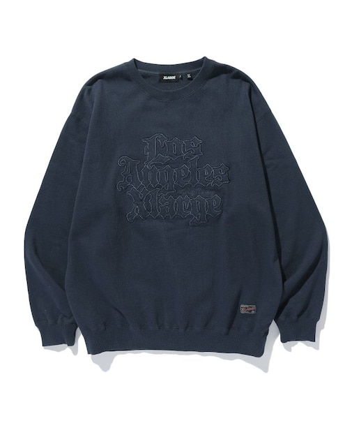 PATCHED OLD ENGLISH CREWNECK SWEATSHIRT