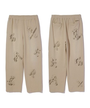 GEOMETRIC SWEAT PANTS