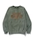 EMBROIDERED BLEACHED CREWNECK SWEATSHIRT