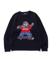 GORILLA CREWNECK KNIT SWEATER