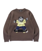 GORILLA CREWNECK KNIT SWEATER